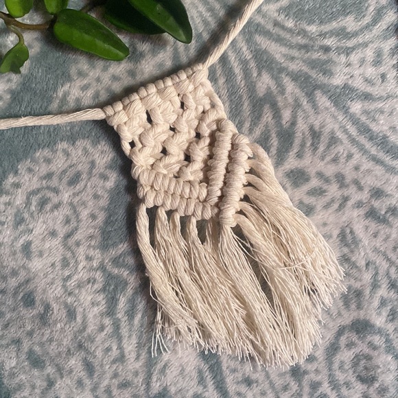 Hand Crafted Custom Macrame wall hanging decor banner - Picture 5 of 8